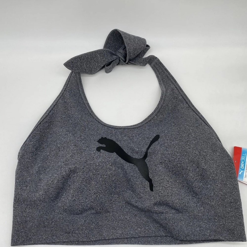 💕NWT PUMA Halterneck Logo Sports Bra💕Size XL - Picture 6 of 6
